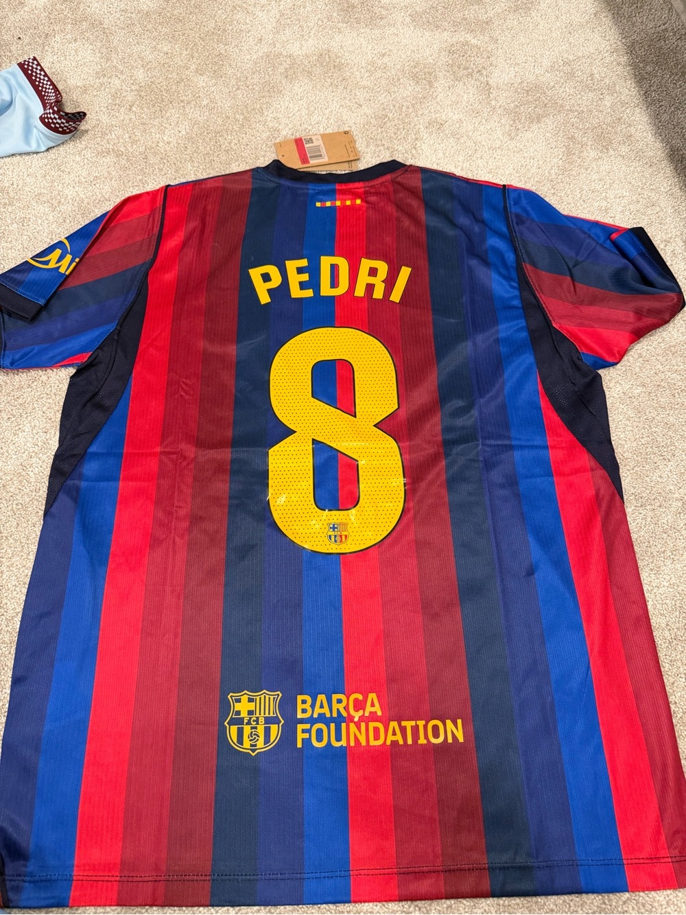 Nike MENS FC BARCELONA SLIM FIT 26/27 soccer jersey with Pedri #8